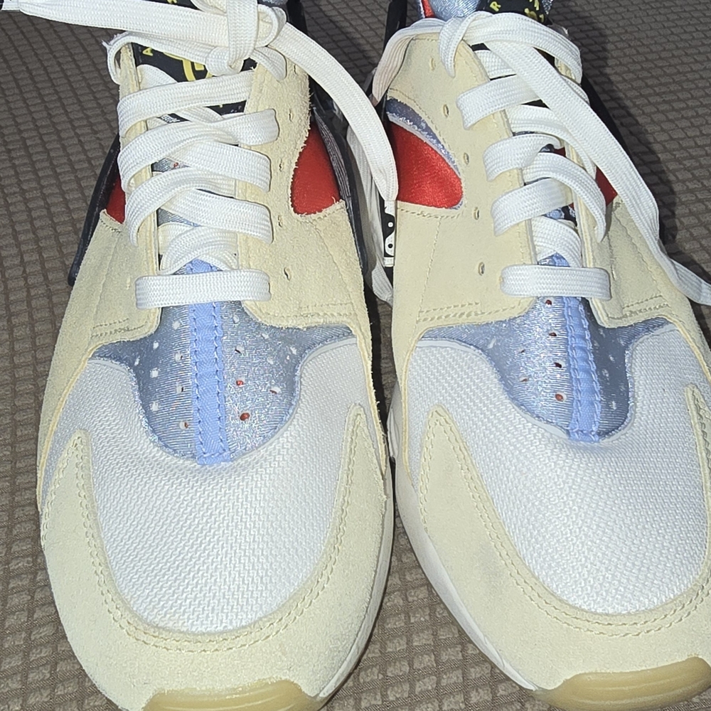 Nike Women's Athletic Shoes - Red, Blue, White, Cream